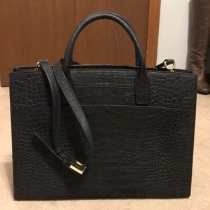 Emily Cho leather brief case / laptop bag